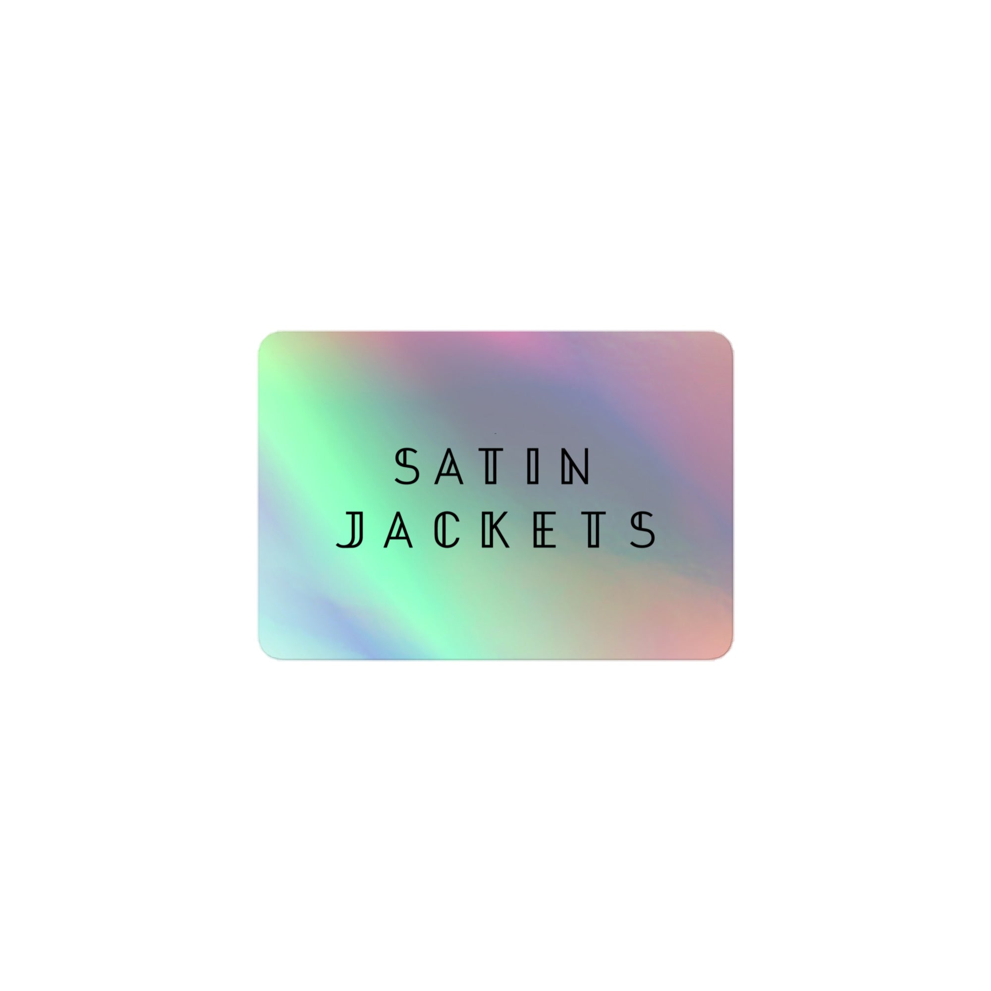 Satin Jackets Logo Holographic Sticker – Satin Jackets Merchandise